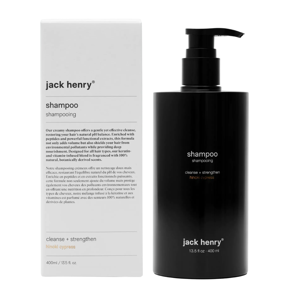 JACK HENRY Shampoo Hinoki Cypress 400ml - Шампунь з пептидами та рослинними суперфудами - фото №1 JACK HENRY Shampoo Hinoki Cypress 400ml - Шампунь з пептидами та рослинними суперфудами - фото №1